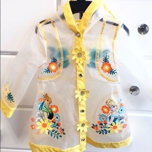 Girls Frozen Rain Coat